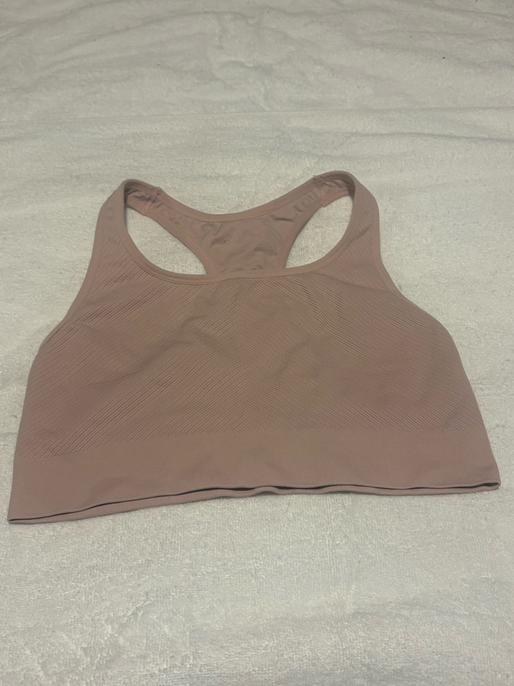 Seamless Racerback Sports Bra in Dusty Mauve